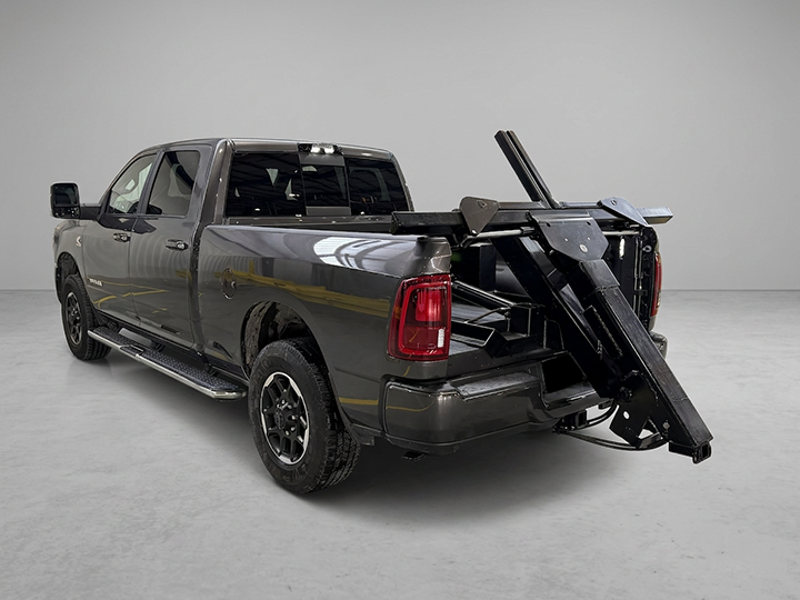 Dynamic slide-in wheel-lift unit
